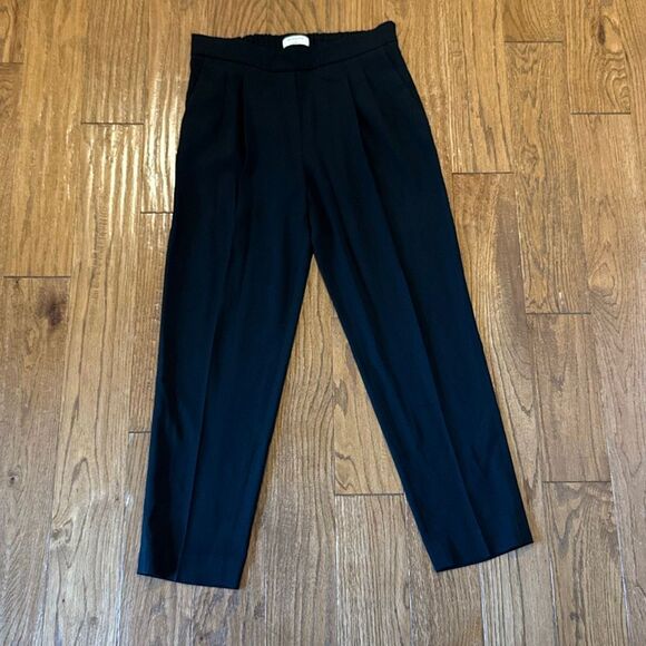 Aritzia Babaton black seam front pull on tapered pant 6 - Picture 3 of 11